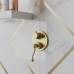 Смеситель для ванны PAINI Duomo встраиваемый, матовое золото PVD