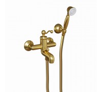 Смеситель для ванны PAINI Duomo с аксессуарами, матовое золото PVD (PJ)