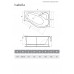 Ванна акриловая Relisan Isabella R 170x90