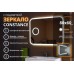 Зеркало Relisan CONSTANCE 800х600 с подсветкой, увеличительным зеркалом и часами