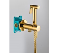 BENITO AL-859-08  золотой. Гигиенический душ со смесителем