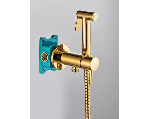 BENITO AL-859-08  золотой. Гигиенический душ со смесителем
